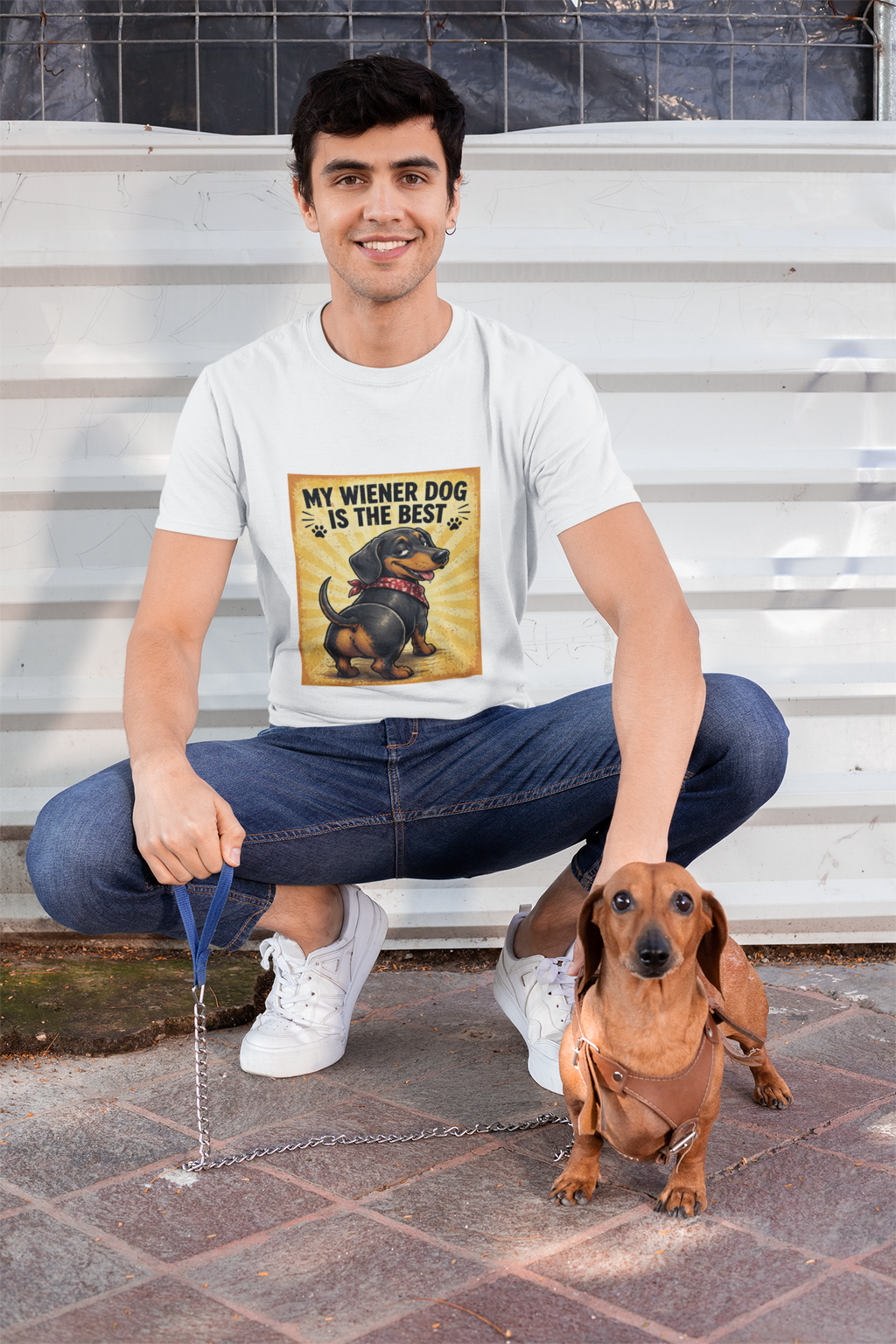 My Wiener Dog Is The Best - Front Print