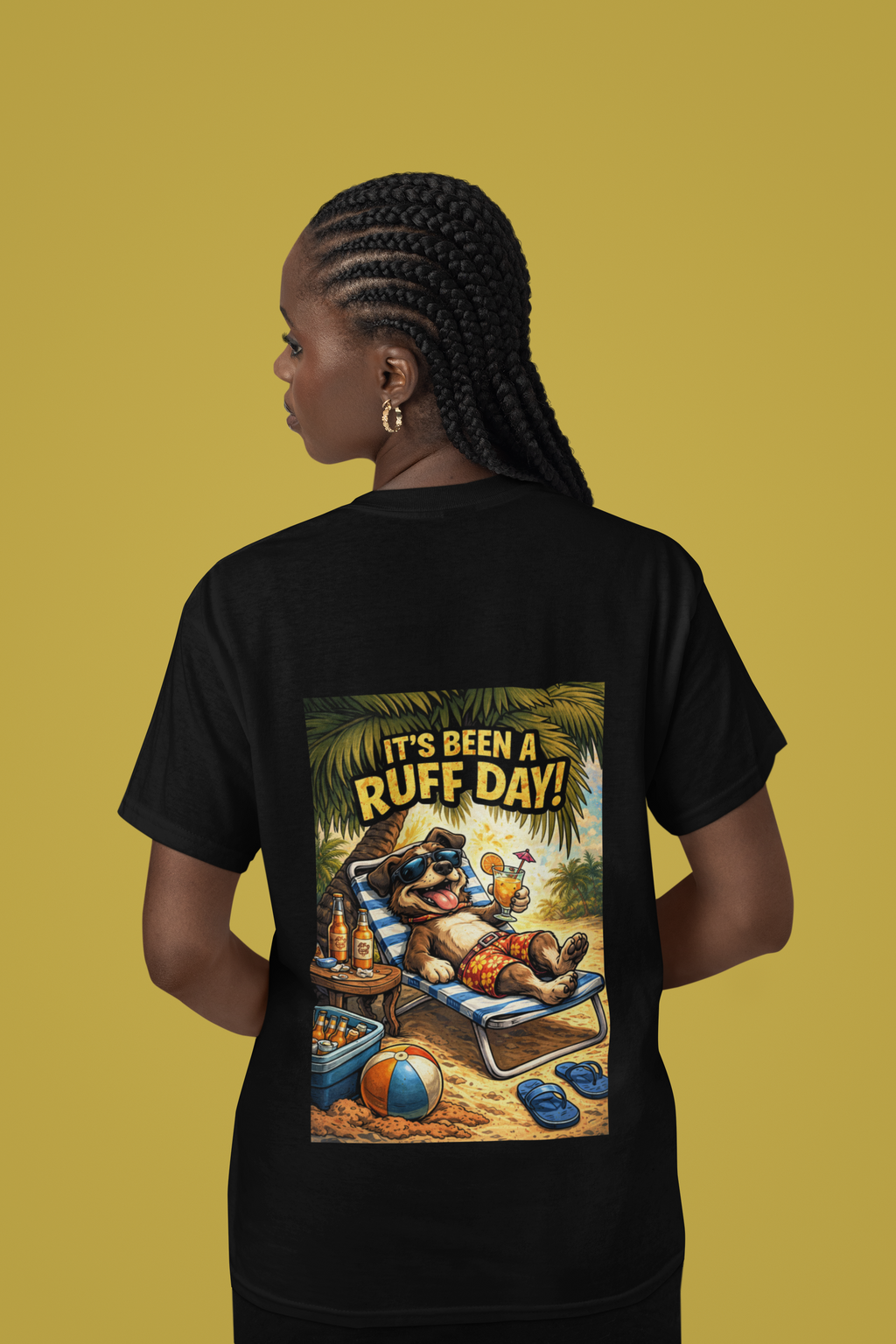 It's Been a Ruff Day T-Shirt - Back Print