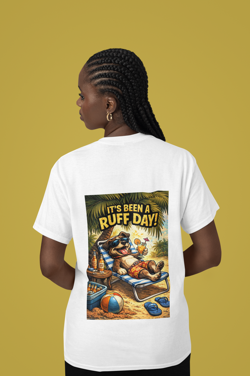 It's Been a Ruff Day T-Shirt - Back Print