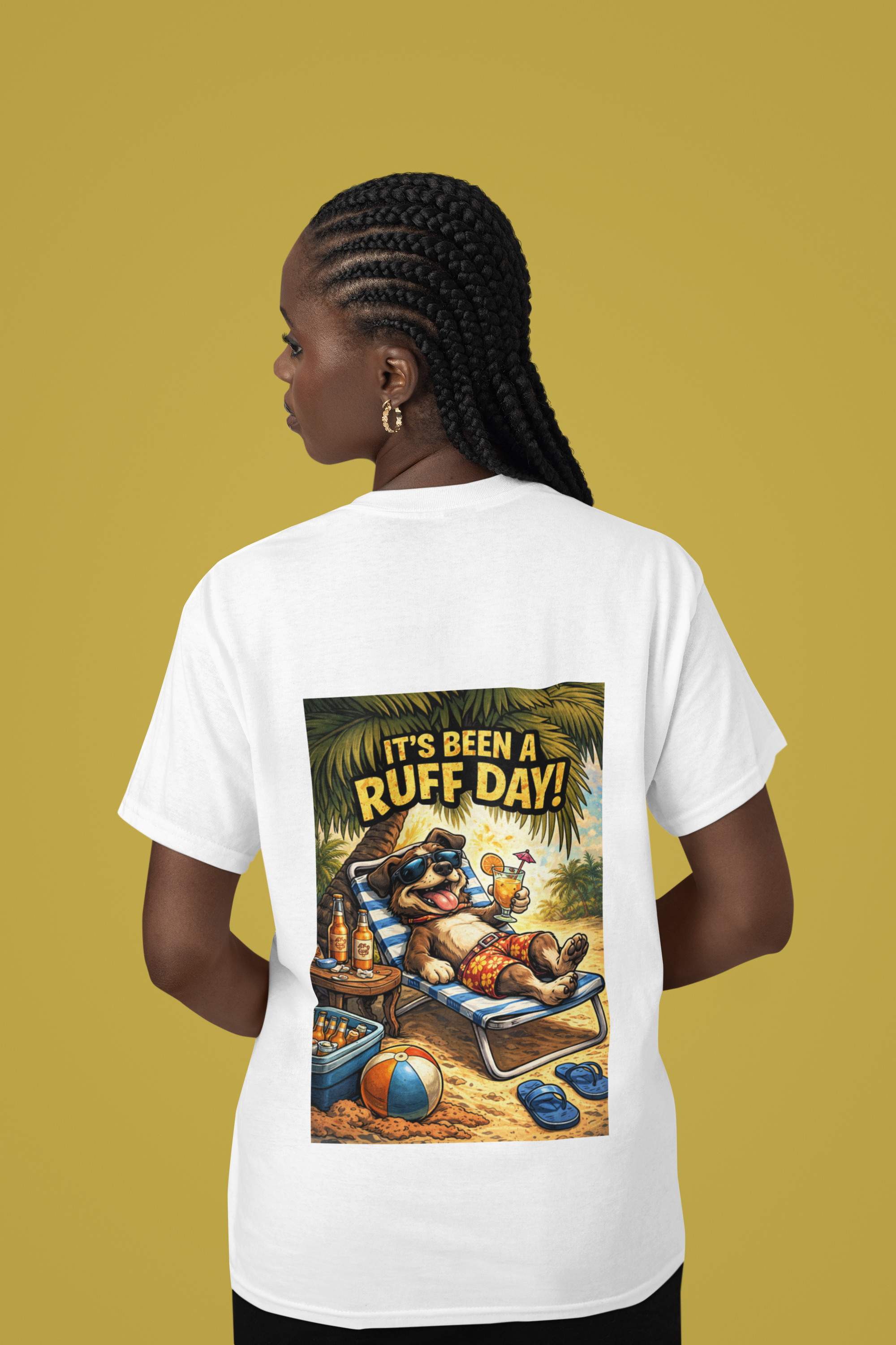 It's Been a Ruff Day T-Shirt - Back Print