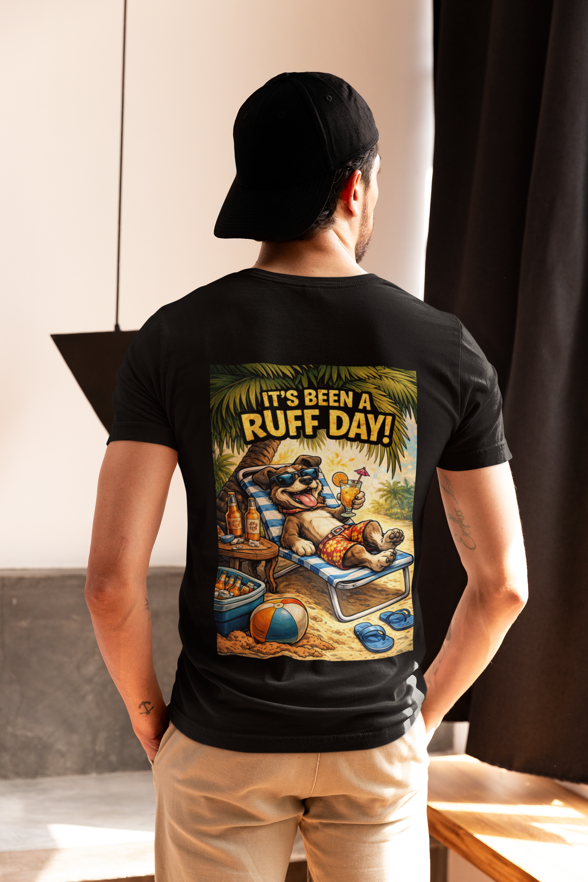 It's Been a Ruff Day T-Shirt - Back Print