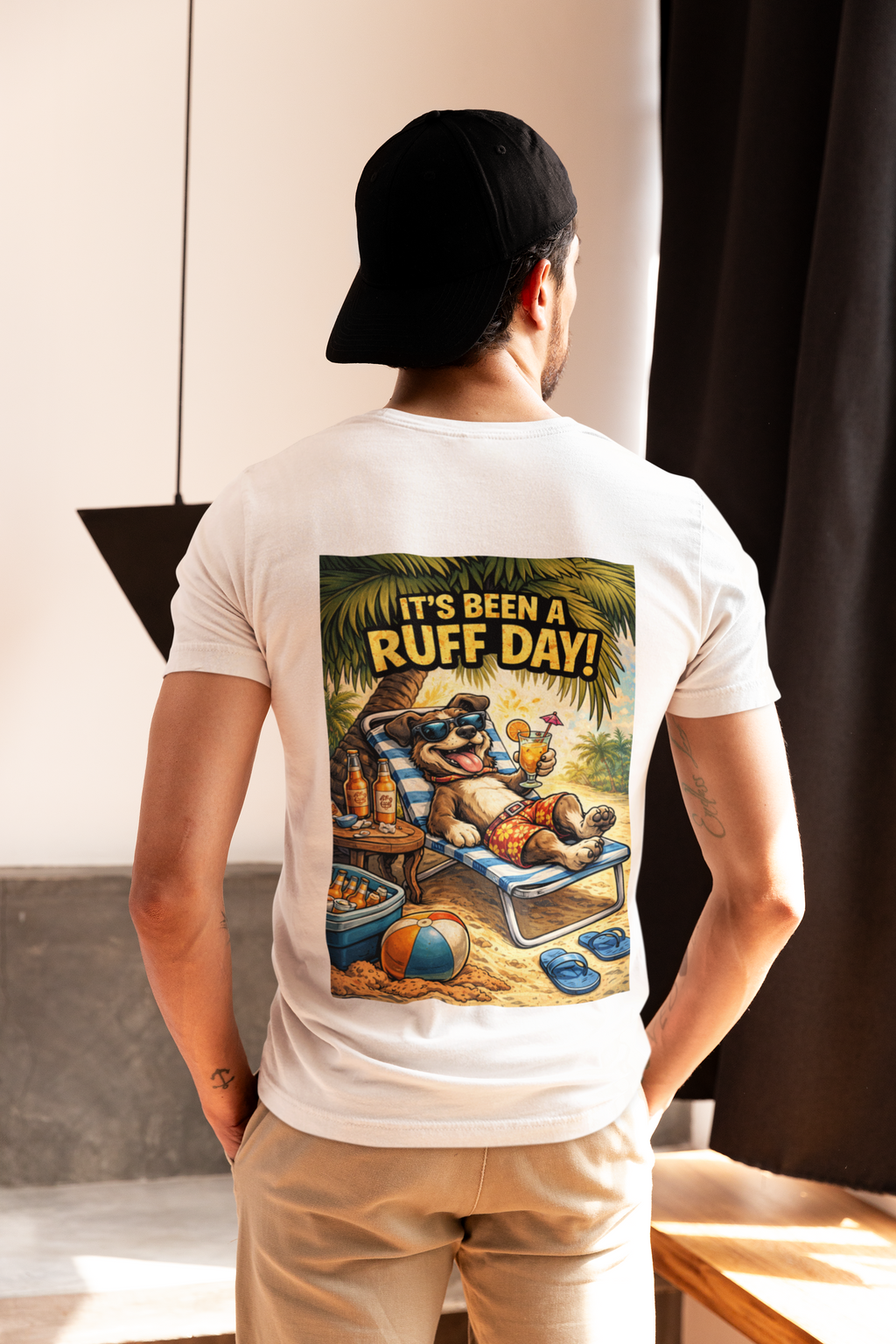 It's Been a Ruff Day T-Shirt - Back Print