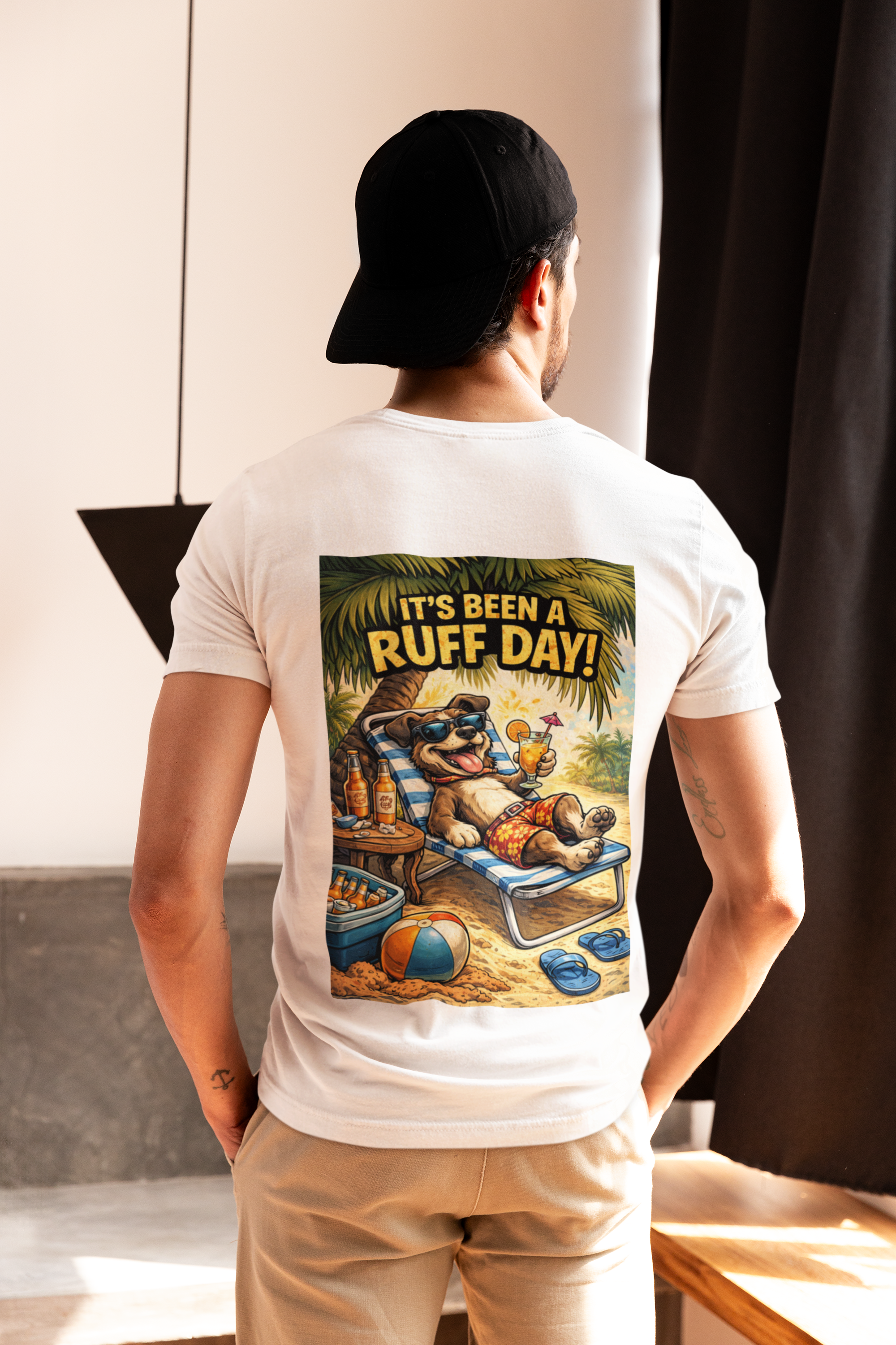 It's Been a Ruff Day T-Shirt - Back Print
