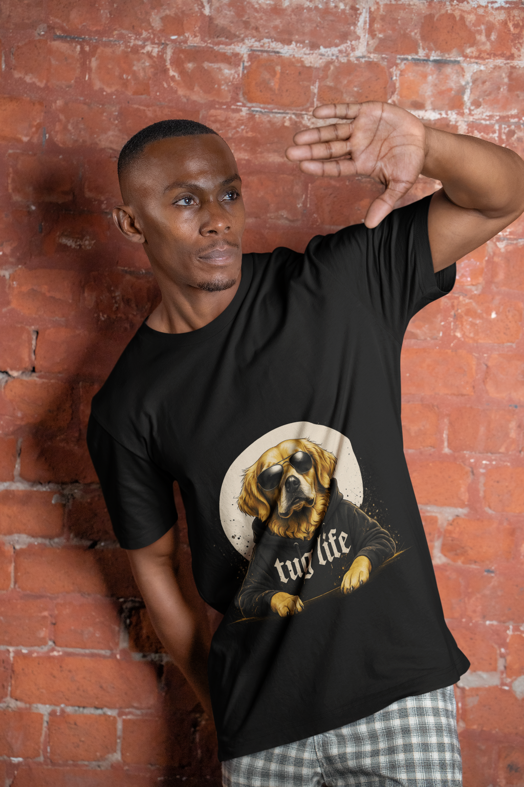 Tug Life Golden Retriever - Front Print