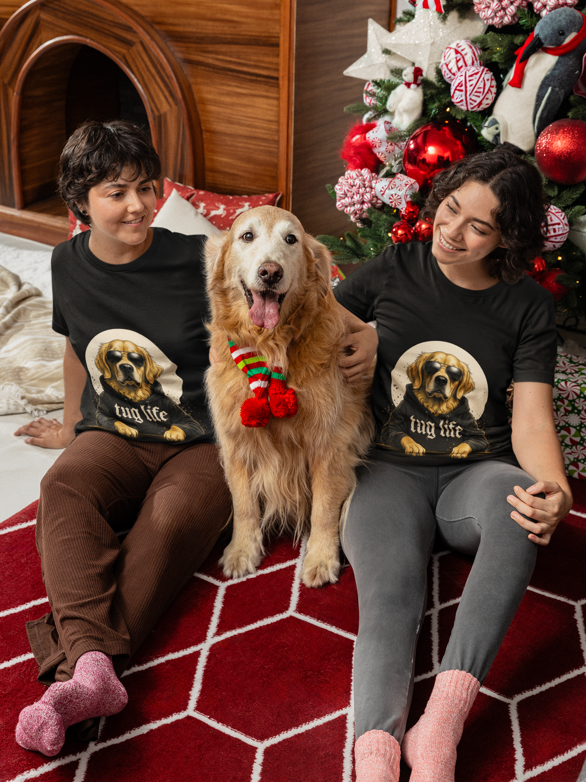 Tug Life Golden Retriever - Front Print